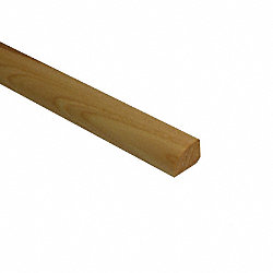 Prefinished Matte Hickory Hardwood 1/2 in thick x .75 in wide x 78 in Length Shoe Molding